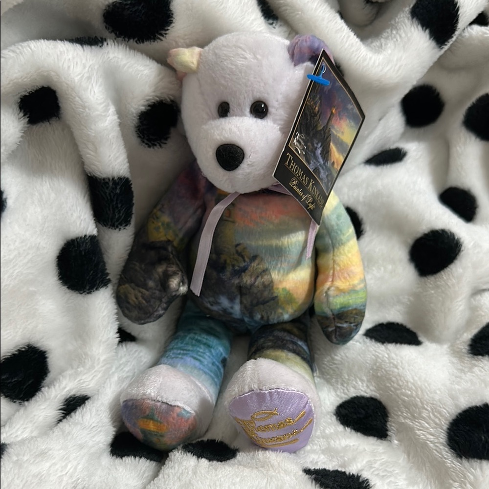 Thomas Kinkade Painter of Light Watercolor Collectors Decorative Bear